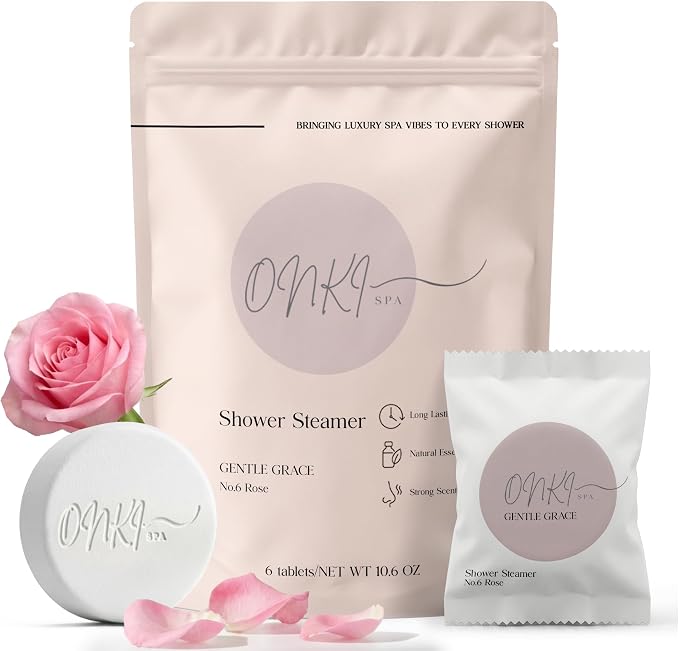 Shower Steamers Aromatherapy 6 Pack – Relaxation, Self Care, Stress Relief by OnkiSpa