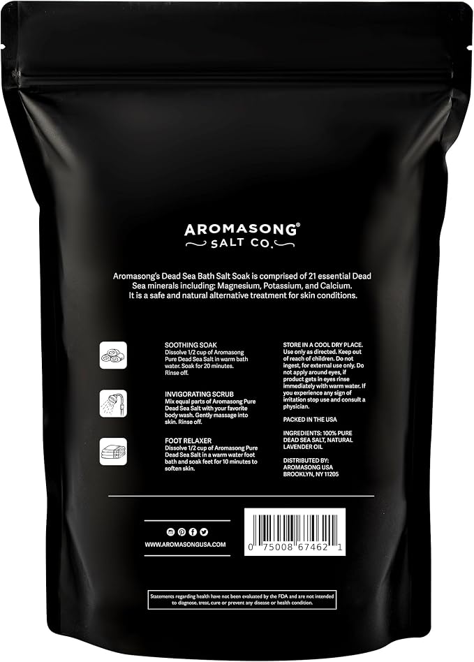 Aromasong Pure Dead Sea Salt for Soaking - Image 8