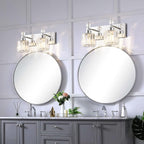 PRESDE Modern Crystal Chrome 2 Light Bathroom Vanity Light - Image 7