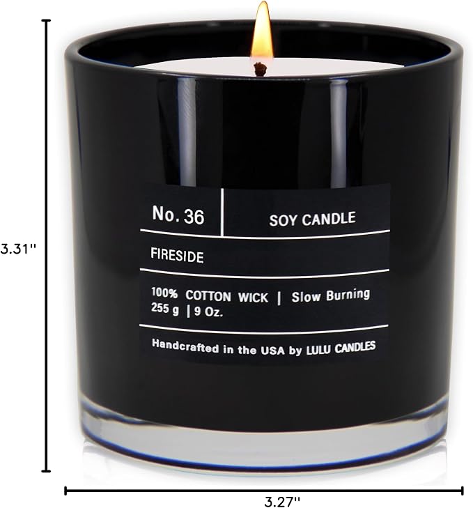 Lulu Candles | Fireside | Smells Like a Bonfire | Luxury Scented Soy Jar Candle - Image 7