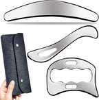 Muscle Scraper Stainless Steel IASTM Massage Tools Set, Gua Sha Scraping Tools by GYXCOELEIASTMTOOL