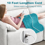 Electric Heating Pad for Back: VAAGHANM 33" x 17" Extra Large Heat Pad for - Image 3
