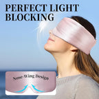 100% Mulberry Silk Sleep Mask, Large Eye Cover - Image 4