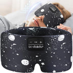 LC-dolida Sleep Mask with Bluetooth Headphones, Extra Large Silk Eye Mask - Image 8
