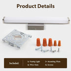 Bathroom Light Fixtures Over Mirror 22IN, 19W 5CCT Dimmable Modern Vanity Lights - Image 8