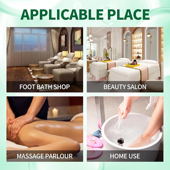 Pedicure Kit Foot Soak Set: Bubble Salt, Sugar Scrub, Massage Mask, Massage - Image 8
