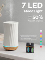 InnoGear 150ml Ceramic Oil Diffuser, Handcrafted Stone Essential Oil Diffuser - Image 6