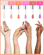 Plumping Lip Glow Oil, Hydrating Tinted Lip Oil Gloss, Transparent Toot Lip Oil - Image 4