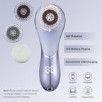 Facial Cleansing Brush Face Scrubber Exfoliator Rechargeable IPX7 Waterproof - Image 7