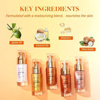 Liyalan Shimmer Body Oil Rose Gold Color 1.0 fl.oz Face Glow Pearl Highlighter - Image 5