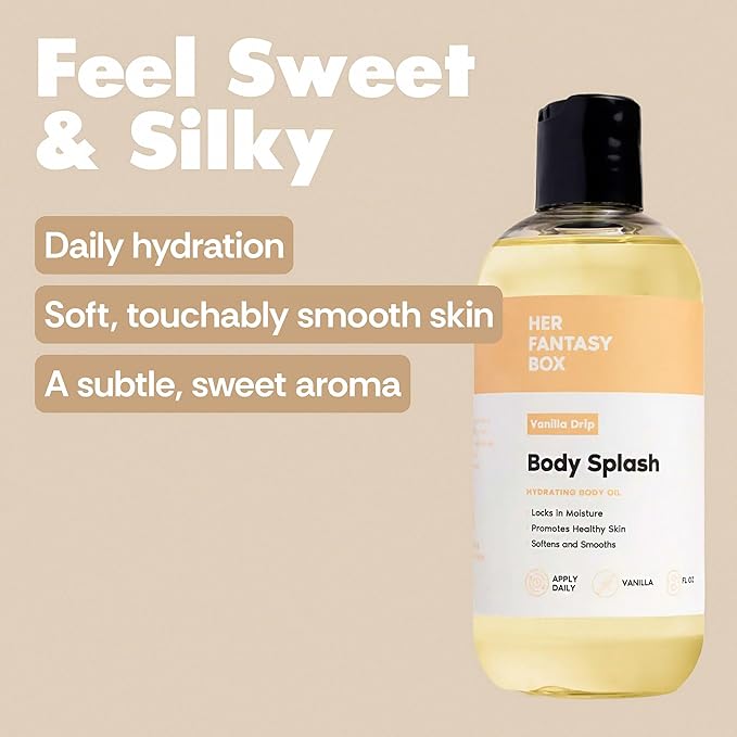 Her Fantasy Box | Body Splash Vanilla Drip Fragrance Oil – Warm Vanilla Sugar - Image 3