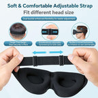 ZGGCD Sleep Mask for Side Sleeper, Light Blocking Sleeping Eye Mask for Women - Image 6