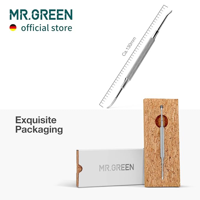 MR.GREEN Multi-Function Nail Care Tools Cuticle Pusher Nail Dirt Cleaner Double - Image 7