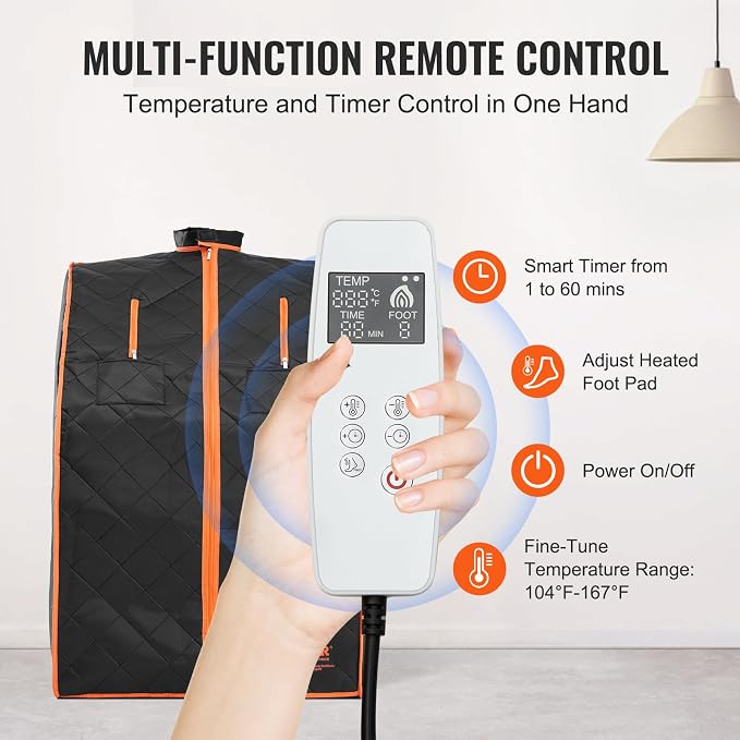 VEVOR Infrared 1050W Portable Sauna Tent Personal Sauna Kit - Image 4