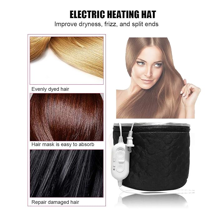 XNX 110V Electric Hair Cap, Hair Care Hat, Home Hair SPA Beauty Cap, Hair - Image 3