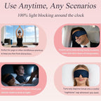 Silk Sleep Eye Mask for Side Sleeper Men Women, Eye Mask Sleeping 100% 22 Momme - Image 6