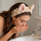 2 PCS Cute Cat Ear Spa Headband - Image 6