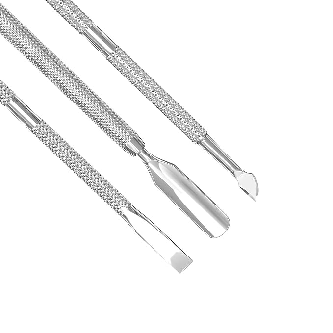 Cuticle Pusher Acetone/Gel/Nail Polish Remover Stainless Steel Professional - Image 2