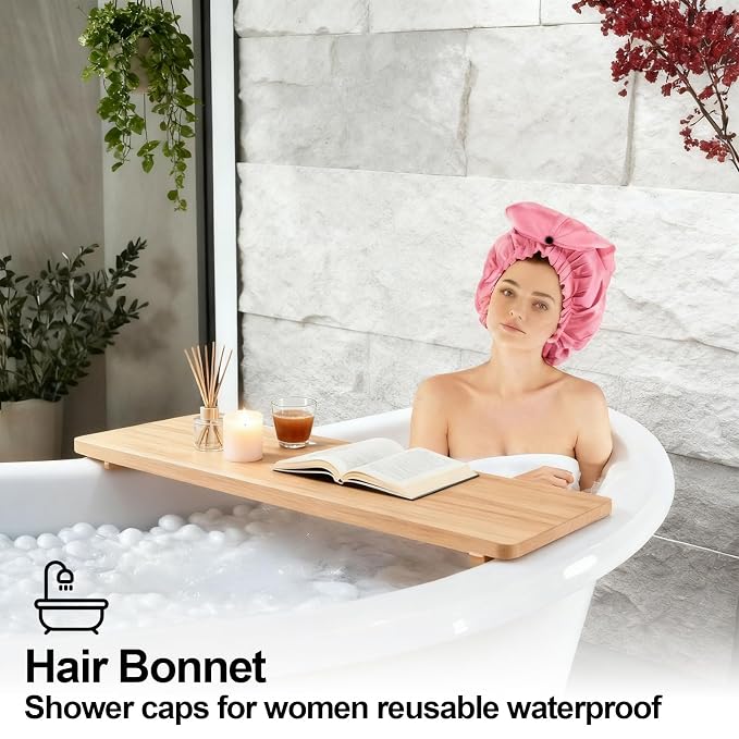 ELEBOX Extra Large Shower Cap for Braids/Curly Hair/Dreadlock | Reusable - Image 7