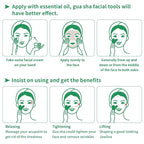 Gua Sha Facial Tools, Natural Jade Guasha Tool - Image 5