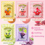 Kaely 10 Pack Fruit Face Masks for Kids, Kids Face Mask Spa Day Kit Supplies - Image 3