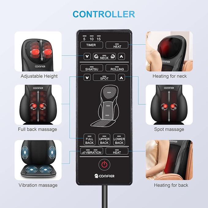 COMFIER Shiatsu Back Massager - Image 8