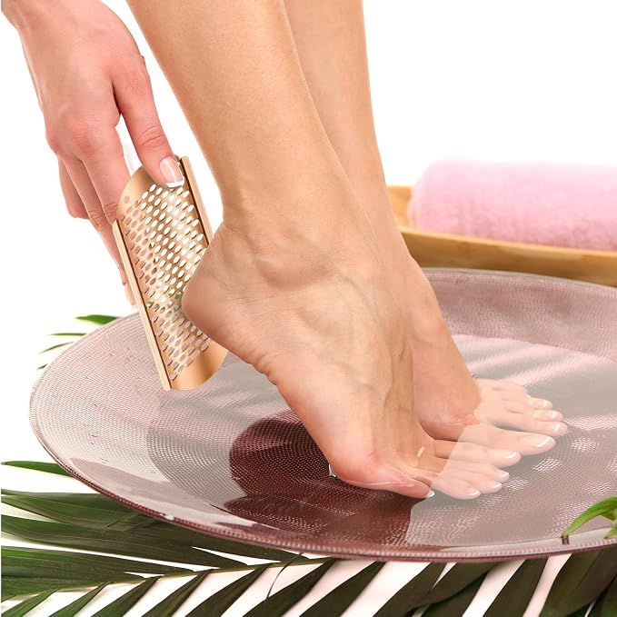 Moxweyeni 8 Pack Rose Gold Foot File Callus Remover Replacement Blades Metal - Image 4