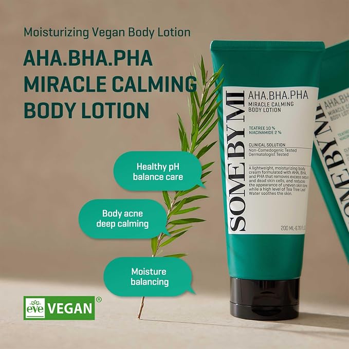 SOME BY MI AHA BHA PHA Miracle Calming Body Lotion – 6.76oz, 200ml – Korean - Image 2
