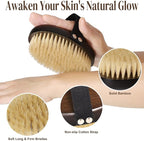 Dry Brushing Body Brush for Lymphatic Drainage, Azymi Shower Bath Brush 100% - Image 2