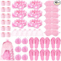 Moucuny 42 Pcs Summer Spa Sleepover Party Supplies Bulk by Moucuny