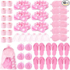 Moucuny 42 Pcs Summer Spa Sleepover Party Supplies Bulk by Moucuny