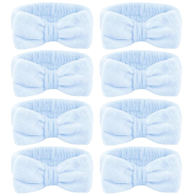 Ondder 8 Pcs Blue Spa Headbands by Ondder