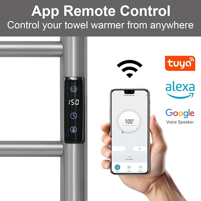 Electric Towel Rack with Voice Control - Image 2