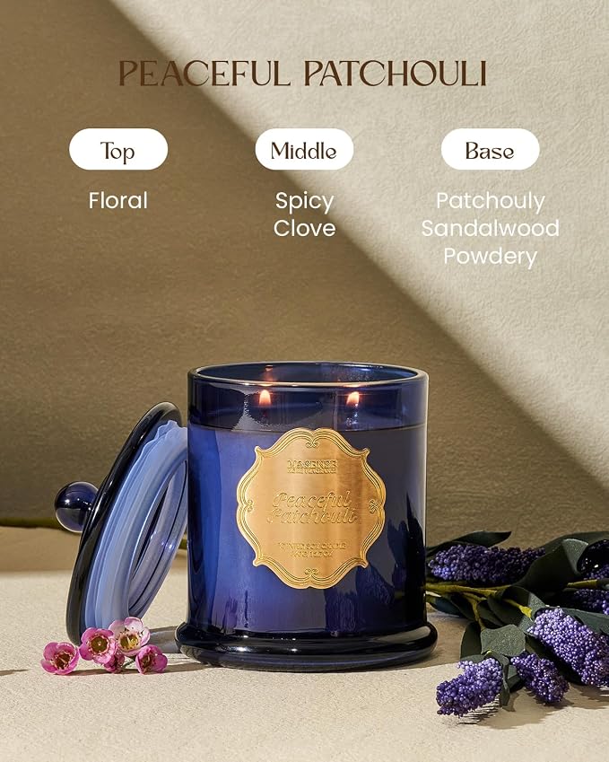 M&SENSE Peaceful Patchouli Soy Candles - Image 2