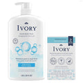 Ivory Body Wash + Gentle Bath Bar Soap Bundle Designed by Ivory