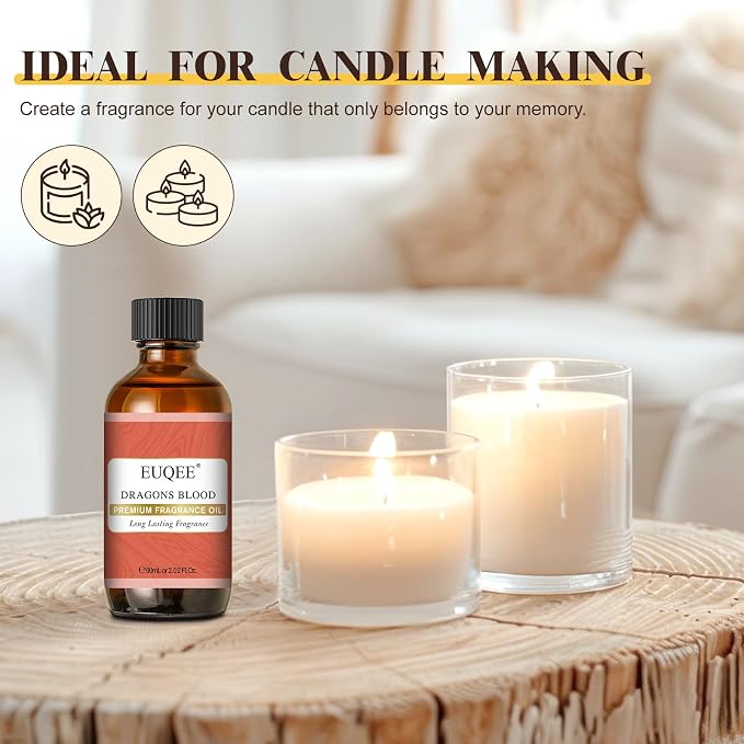EUQEE Dragons Blood Fragrance Oils, 60ml Scent Essential Oils - Image 6