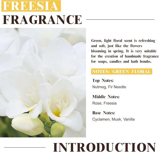 EUQEE Freesia Fragrance Oil, 60ml Premium Grade Oils Scented Oil - Image 3
