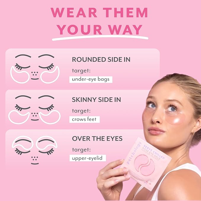 Patchology Serve Chilled Rosé Hydrating Under Eye Patches – Hyaluronic Acid & - Image 4