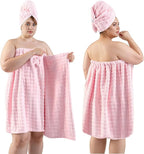 REDKISS Pink Plus Size Towel Wrap - Image 2