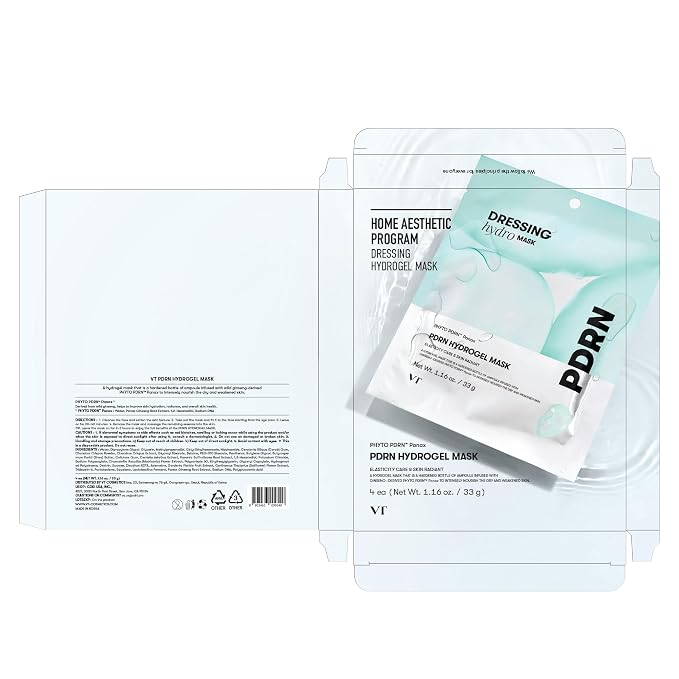VT COSMETICS PDRN Hydrogel Mask, Intensive Nourishing & Rejuvenating Overnight - Image 8