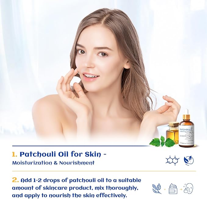 HIQILI Patchouli Essential Oil Organic, 100% Pure, - Image 4