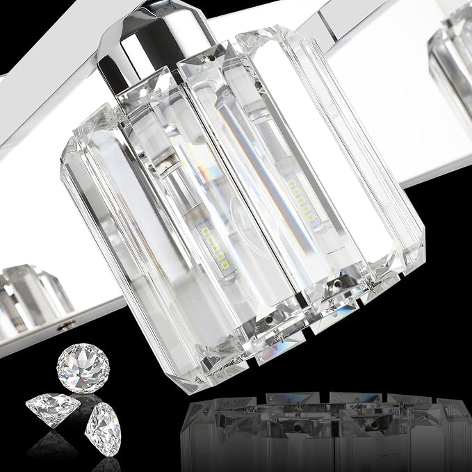 Aipsun Crystal Vanity Light Fixtures Modern Vanity Light - Image 7