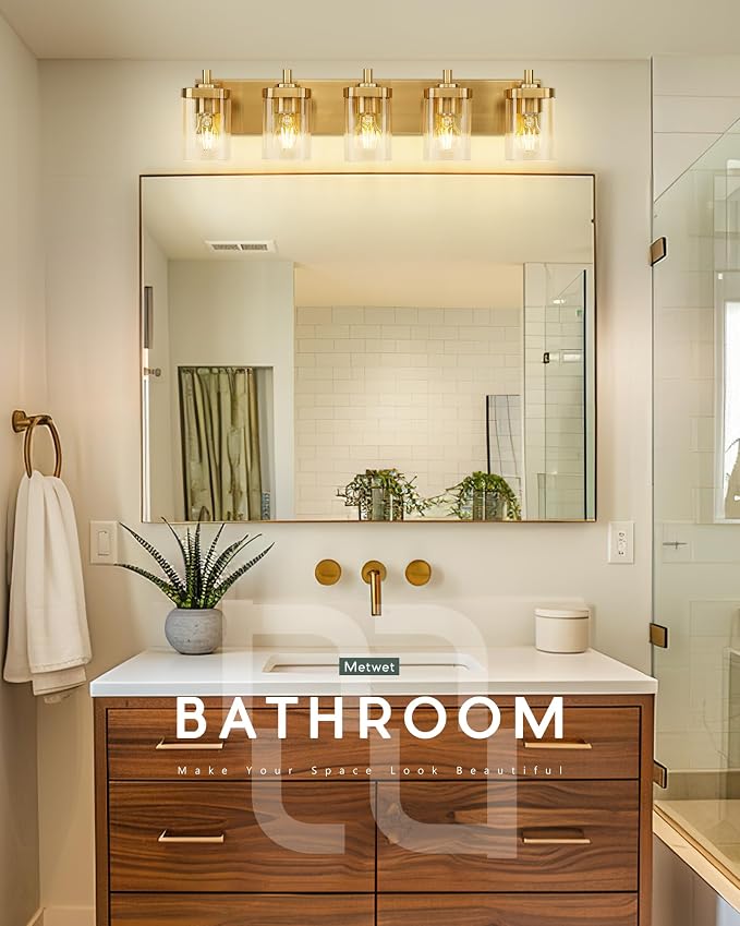 Bathroom Light Fixtures, 5-Light Modern Wall Sconces - Image 5