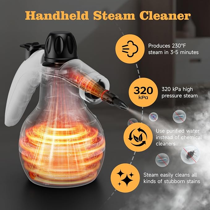 TICYACK Handheld Steam Cleaner, Steam Cleaner - Image 2