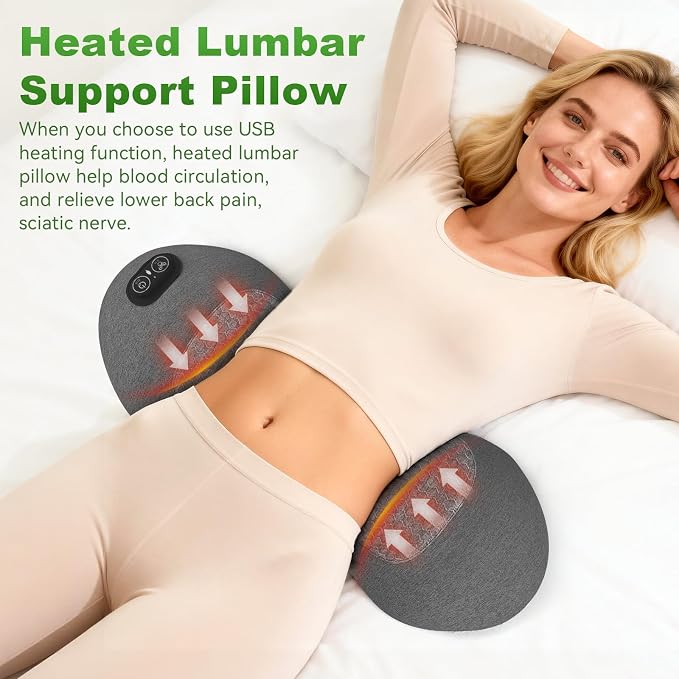 3 in 1 Electric Lumbar Massager Support Pillow - Image 3
