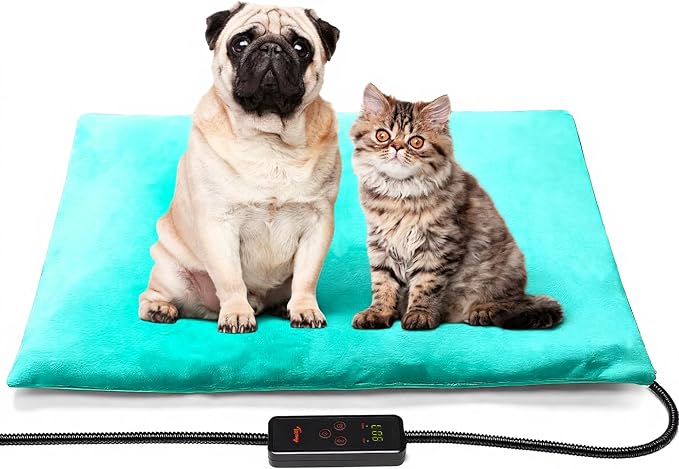 Dog Cat Heating Pad, 6 Adjustable Temperature Dog Cat Heating Pad by Toozey