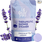 Lifearound2angels Therapeutic Shower Steamer 12 Pack Made in USA Stress Relief by Lifearound2angels