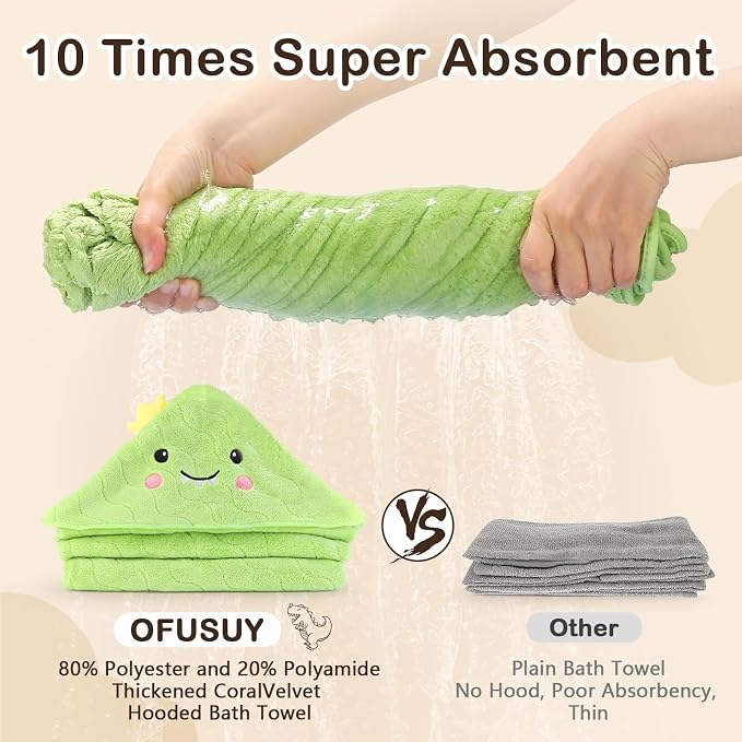 OFUSUY 6 PCS Baby Bath Towels, Baby Bath Towels - Image 5