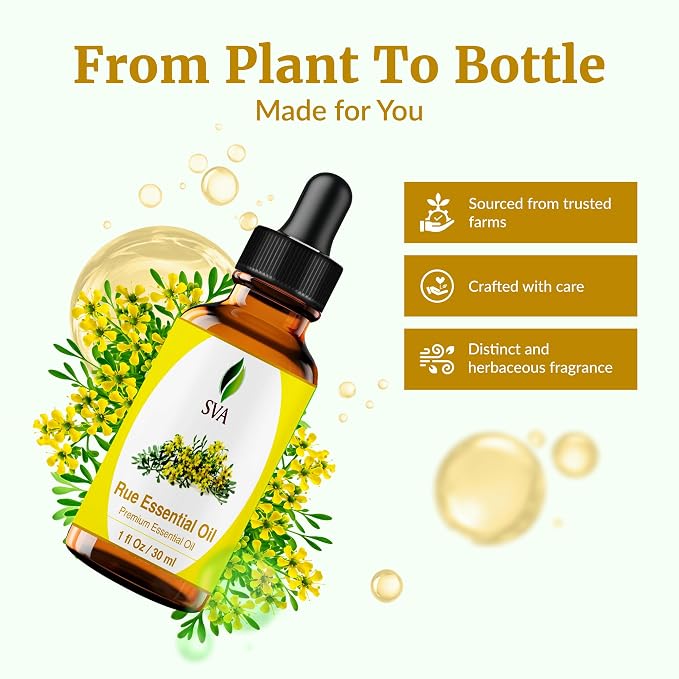 SVA Rue Essential Oil – 1 Fl Oz – 100% Natural Rue Oil - Image 4