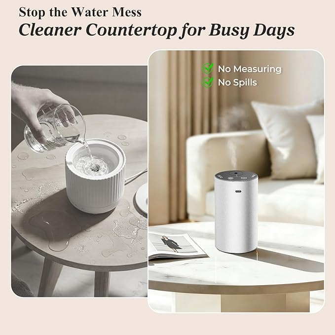URPOWER Waterless Essential Oil Diffuser: No Water Needed Battery Operated - Image 4